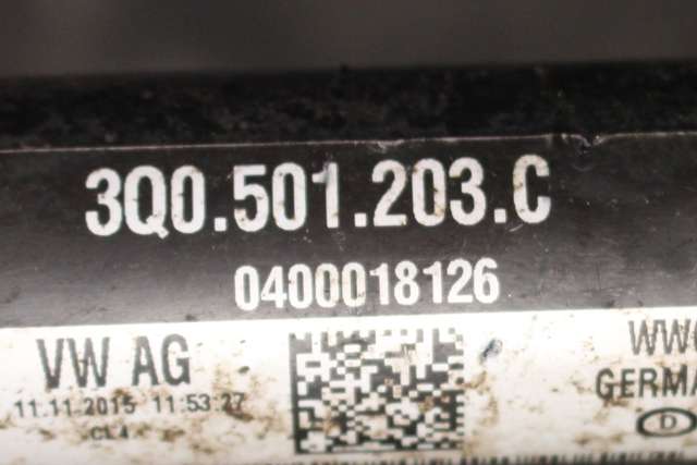Drivaksel venstre bak, diesel/automat til VW Passat 2015-2019 (Fase 1) (B8) (B8) (VAG|3Q0 501 203 C|)