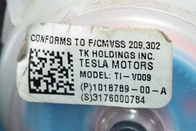 Sikkerhetsbelte bak venstre til Tesla Model S 2013-2016 (Fase 1) (TESLA|1018789-00-A|)