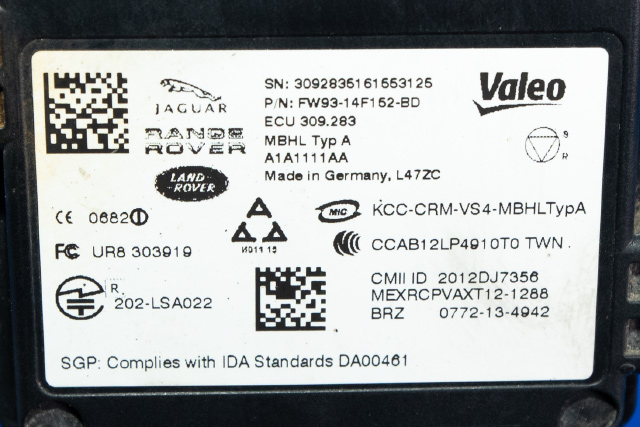 Sensor blindsone til Jaguar XF 2015-->> (X260) (X260) (JAGUAR|FW93-14F152-BD|)