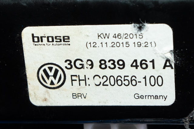 Ruteheis venstre bak til VW Passat 2015-2019 (Fase 1) (B8) (B8) (VAG|5Q4 959 802 D|)