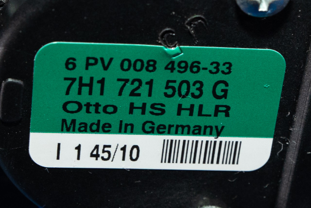 Pedal gass til VW Transporter / Caravelle 2009-2015 (Fase 2) (T5) (T5) (HELLA|6PV 008 496-33|7H1 721 503 G|)
