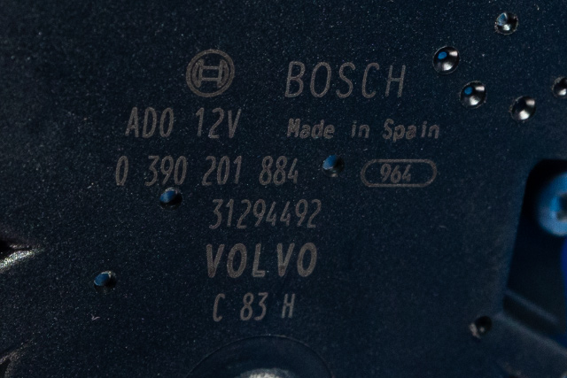 Viskermotor bakrute til Volvo V40 2012-2019 (BOSCH|0 390 201 884|31294492|)