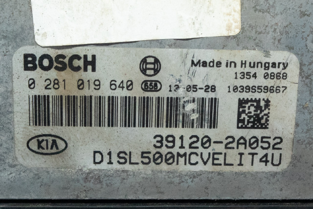 Styreenhet motor til Kia Sportage 2010-2016 (Type III)  (BOSCH|0 281 019 640|39120-2A052|)