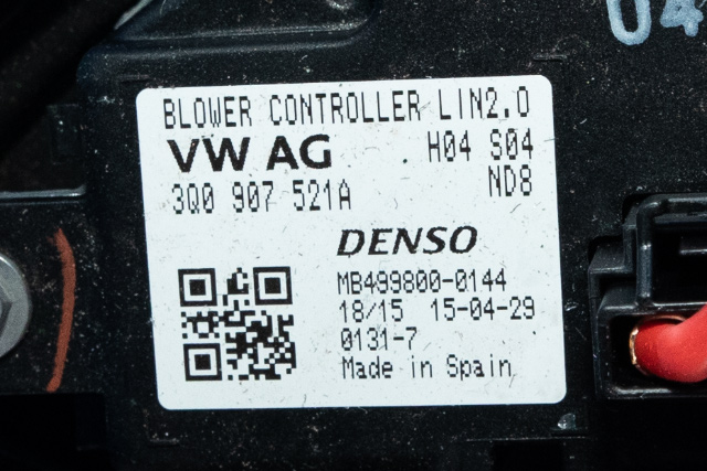 Varmeapparat motor til VW Passat 2015-2019 (Fase 1) (B8) (B8) (VAG|3Q1 819 021 A|)