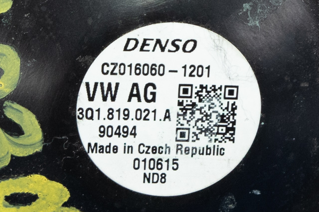Varmeapparat motor til VW Passat 2015-2019 (Fase 1) (B8) (B8) (VAG|3Q1 819 021 A|)