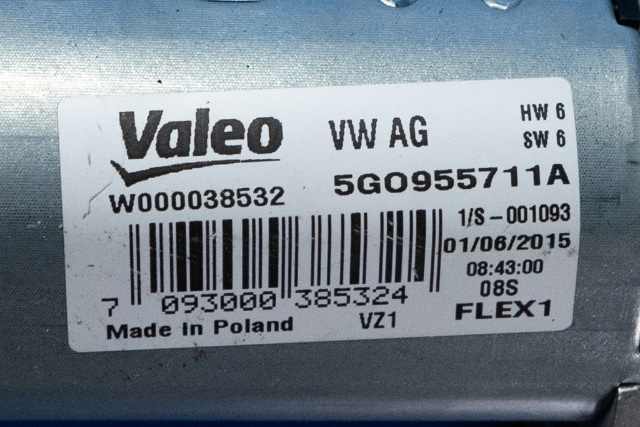 Viskermotor bakrute til VW Passat 2015-2019 (Fase 1) (B8) (B8) (VAG|5G0 955 711 A|)