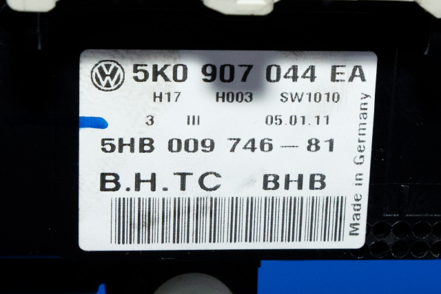 Varmeapparat betjening til VW Touran 2010-2015 (Type I, Fase 3)  (HELLA|5HB 009 746-81|5K0 907 044 EA|)