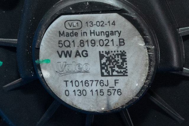 Varmeapparat motor til VW Golf VII 2012-2017 (Fase 1)  (VAG|5Q1 819 021 B|)