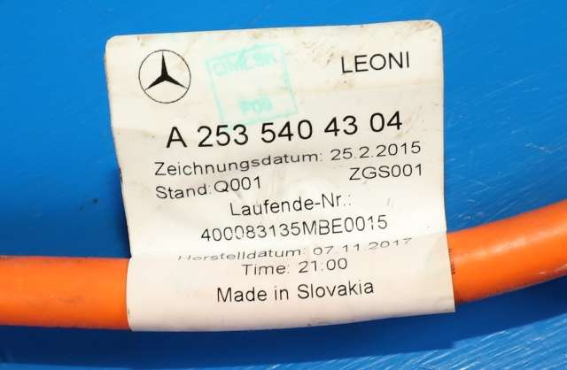 Kabel høy volt (HV) hybrid til Mercedes GLC 2015-2022 (X253) (X253) (MERCEDES|A 253 540 43 04|)