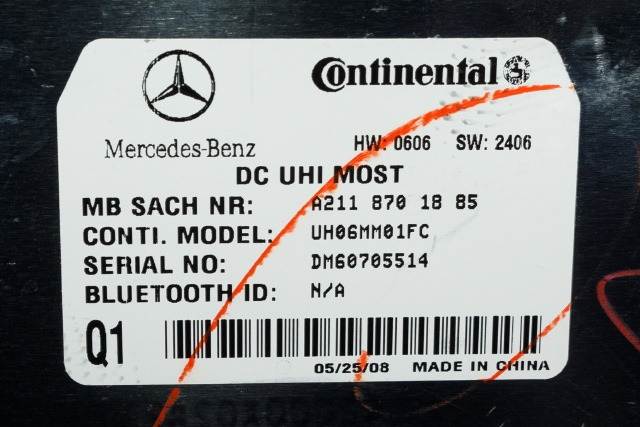 Styreenhet bluetooth til Mercedes GL 2006-2012 (X164) (X164) (MERCEDES|A 211 870 18 85|)