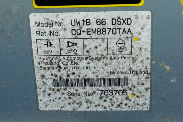 Bilstereo til Ford Ranger (Europa) 2007-2011  (PANASONIC|CQ-EM8870TAA|)