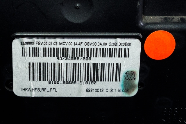 Varmeapparat betjening til Mini One/Cooper 2007-2014 (R55-57) (R55-57) (BMW|3 448 880|)