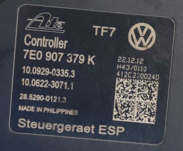 ABS sentral til VW Transporter / Caravelle 2009-2015 (Fase 2) (T5) (T5) (VAG|7E0 614 517 H|7E0 907 379 K|)