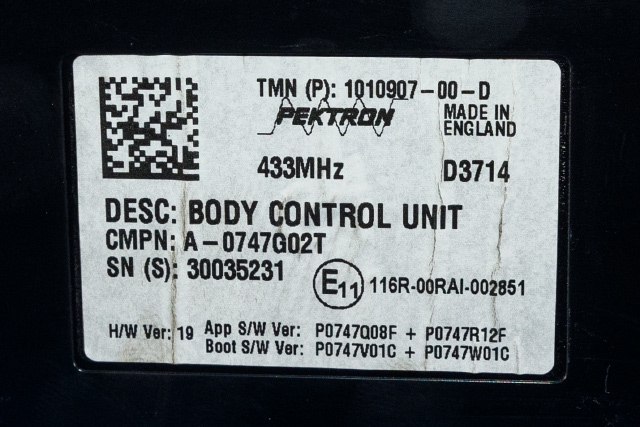 Styreenhet comfort (BCM) til Tesla Model S 2013-2016 (Fase 1) (TESLA|1010907-00-D|)