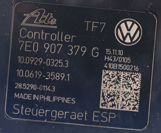 ABS sentral til VW Transporter / Caravelle 2009-2015 (Fase 2) (T5) (T5) (VAG|7E0 614 517 C|7E0 907 379 G|)