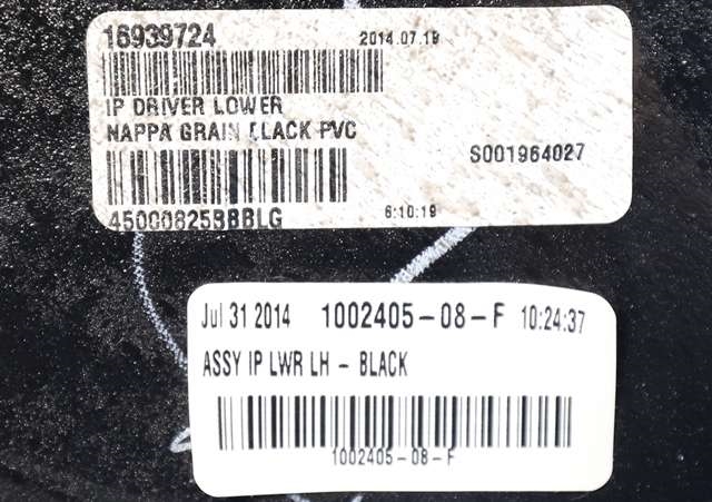 Dashbord diverse til Tesla Model S 2013-2016 (Fase 1) (TESLA|1002405-08-F|)