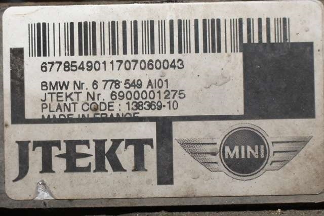 Tannstang elektrisk til Mini One/Cooper 2007-2014 (R55-57) (R55-57) (JTEKT|6900001275|6 778 549|)