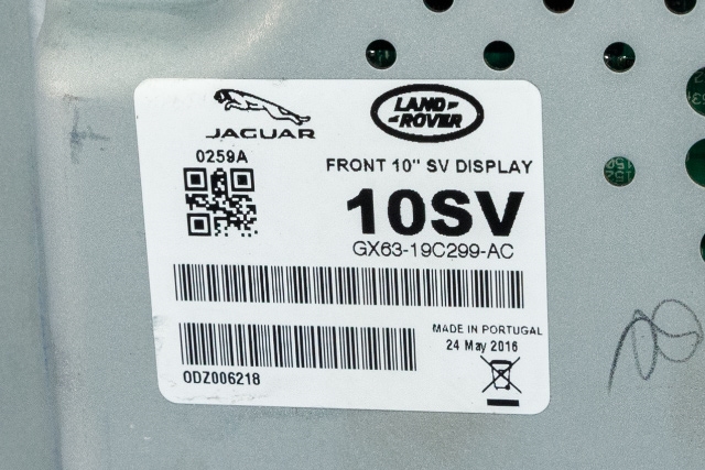 Bilstereo navigasjon skjerm til Jaguar XF 2015-->> (X260) (X260) (JAGUAR|GX63-19C299-AC|)