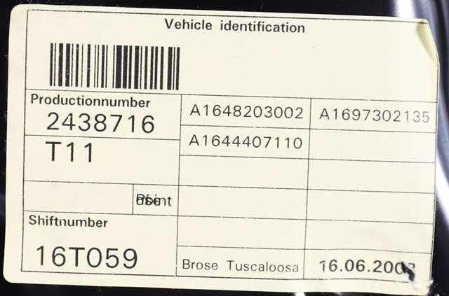 Ruteheis venstre bak til Mercedes GL 2006-2012 (X164) (X164) (MERCEDES|A 251 820 01 08|)