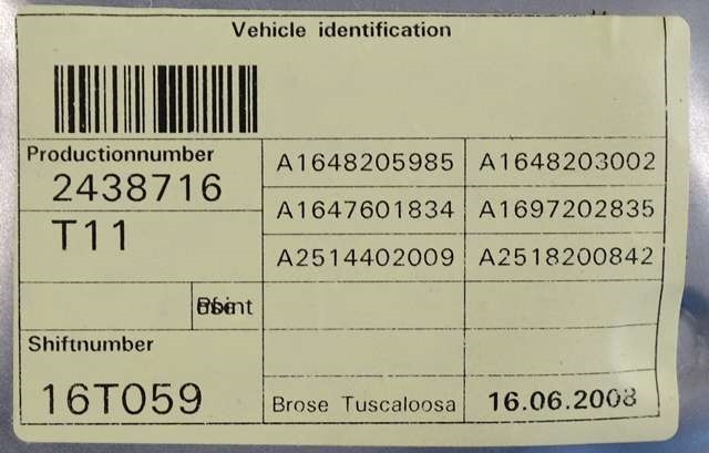 Ruteheis høyre foran til Mercedes GL 2006-2012 (X164) (X164) (MERCEDES|A 251 820 08 42|)