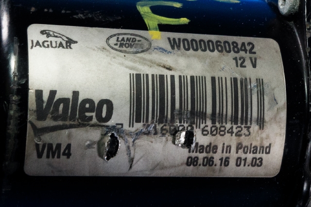 Viskermotor frontrute komplett m/overføring til Jaguar XF 2015-->> (X260) (X260) (VALEO|W000060842|)