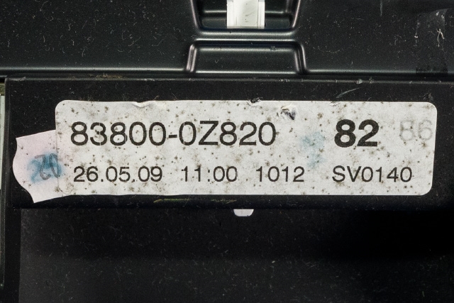 Instrumentpanel til Toyota Corolla 2007-2013 (VDO|A2C53282654|83800-0Z820|)