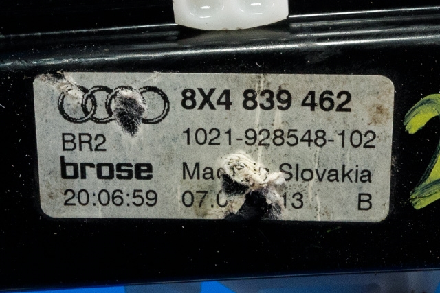 Ruteheis høyre bak til Audi A1 2010-2014 (Type I, Fase 1)  (VAG|8X4 839 462|)