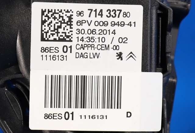 Pedal gass til Citroën C4, Cactus 2014-2017 (Fase 1)  (HELLA|6PV 009 949-41|96 714337 80|)