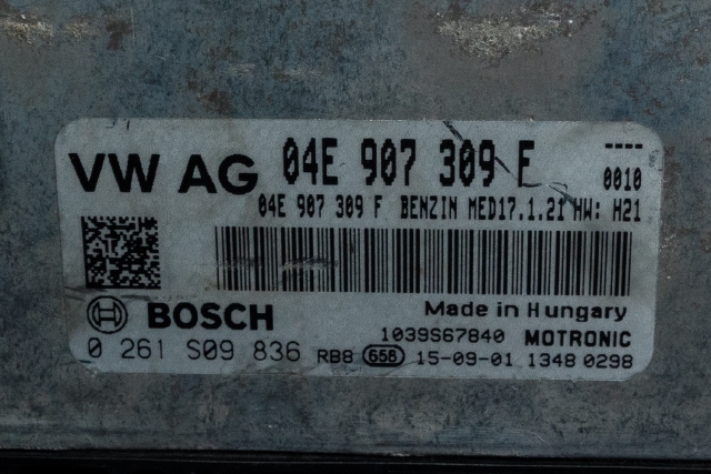 Styreenhet motor til VW Golf VII 2012-2017 (Fase 1) (BOSCH|0 261 S09 836|04E 907 309 F|)