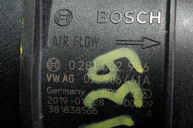 Luftmengde/luftmassemåler til Škoda Octavia 2017-2020 (Type III, Fase 2)  (BOSCH|0 281 002 956|03L 906 461 A|)