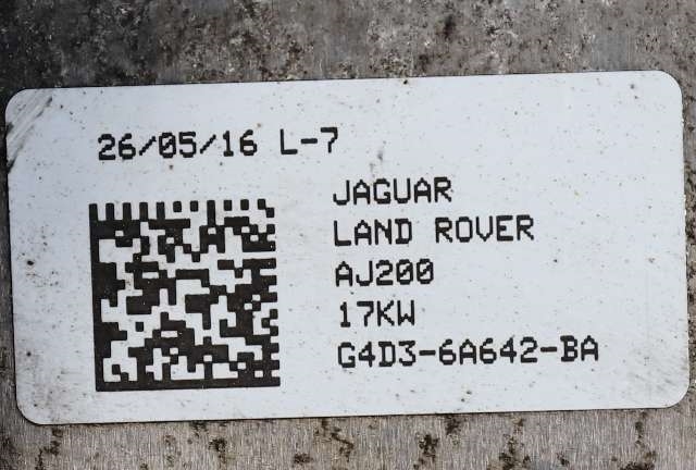 Oljekjøler til Jaguar XF 2015-->> (X260) (X260) (JAGUAR|G4D3-6A642-BA|)