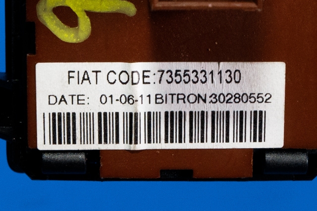 Bryter diverse til Citroën Jumper 2007-2013 (Type III, Fase 1)  (FIAT|7355331130|)
