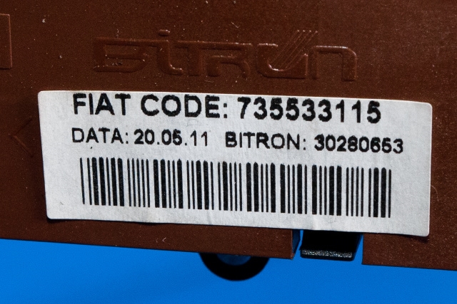 Bryter nødblink til Citroën Jumper 2007-2013 (Type III, Fase 1)  (FIAT|735533115|)