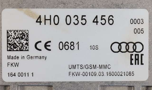 Antenne forsterker til VW Passat 2015-2019 (Fase 1) (B8) (B8) (VAG|4H0 035 456|)