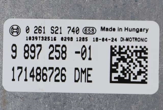 Styreenhet motor til BMW 2-Serie, Active/Gran Tourer 2014-->> (F45/F46) (F45/F46) (BOSCH|0 261 S21 740|9 897 258|)