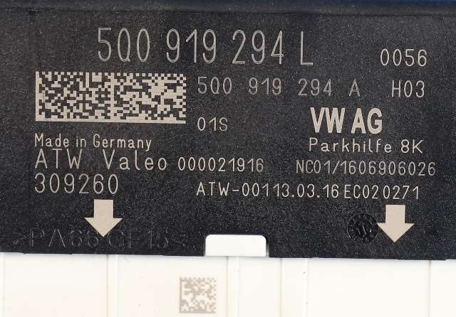 Styreenhet parkering til VW Passat 2015-2019 (Fase 1) (B8) (B8) (VAG|5Q0 919 294 L|)