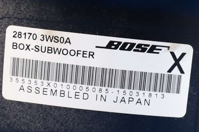 Bilstereo sub-woofer til Renault Kadjar 2015-->>  (BOSE|28170-3WS0A|)