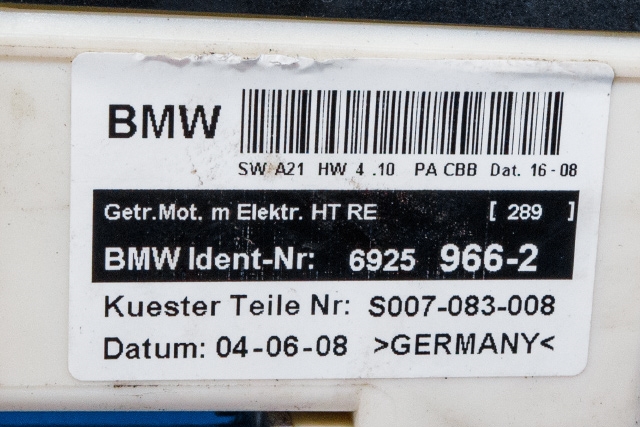 Ruteheis høyre bak til BMW X3 2007-2010 (Fase 2) (E83) (E83) (BMW|6 925 966|)