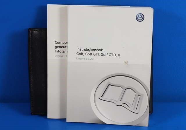 Instruksjonsbok til VW Golf VII, 2012-2017 (Fase 1)  