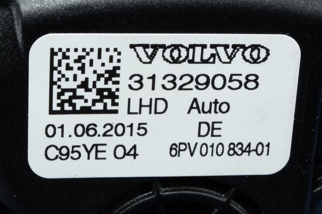 Pedal gass til Volvo V70 2014-2016 (Type III, Fase 2) (HELLA|6PV 010 834-01|31329058|)