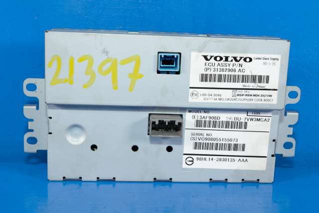 Bilstereo navigasjon skjerm til Volvo V70 2014-2016 (Type III, Fase 2) (VOLVO|31382906|)