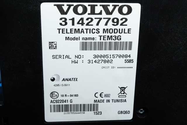 Styreenhet diverse til Volvo V70 2014-2016 (Type III, Fase 2) (VOLVO|31427792|)