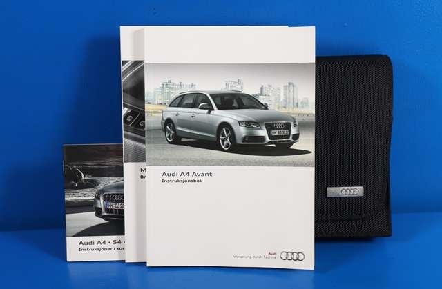 Instruksjonsbok til Audi A4, 2007-2014 (Type IV) (B8) (B8)