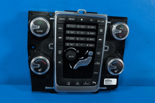 Bilstereo navigasjon betjeningspanel til Volvo V70 2007-2013 (Type III, Fase 1) (VOLVO|31398587|)