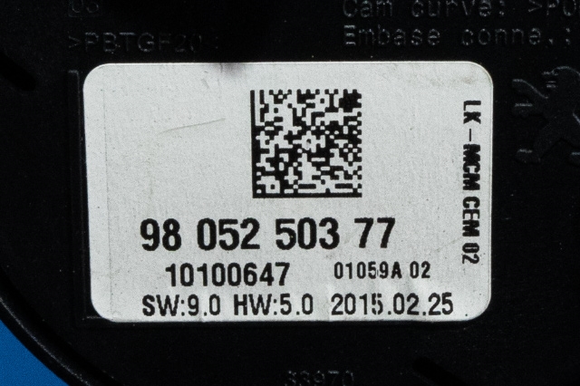 Bryter diverse til Citroën Berlingo 2008-2015 (Type II, Fase 1)  (CITROEN|98 052503 77|)