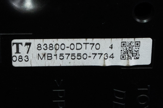 Instrumentpanel til Toyota Yaris 2012-2014 (Type III, Fase 1)  (DENSO|157550-7734|83800-0DT70|)