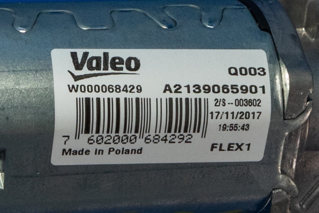 Viskermotor bakrute til Mercedes GLC 2015-2022 (X253) (X253) (VALEO|W000068429|A 213 906 59 01|)
