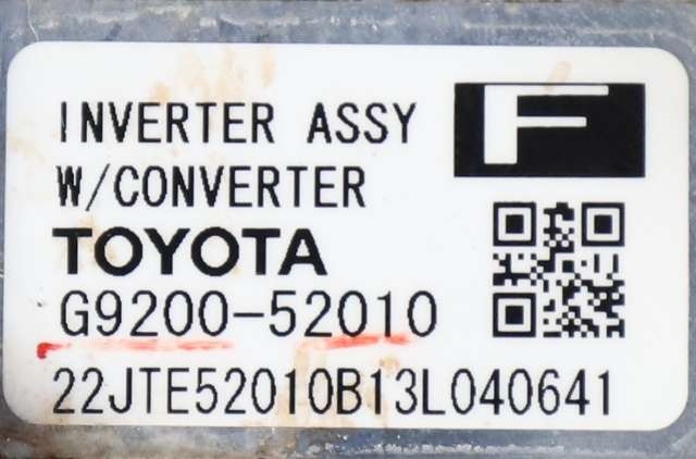 Inverter hybrid til Toyota Yaris 2012-2014 (Type III, Fase 1)  (TOYOTA|G9200-52010|)