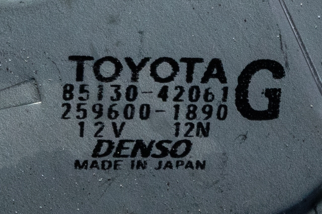 Viskermotor bakrute til Toyota RAV4 2009-2013 (Type III, Fase 2) (DENSO|259600-1890|85130-42061|)