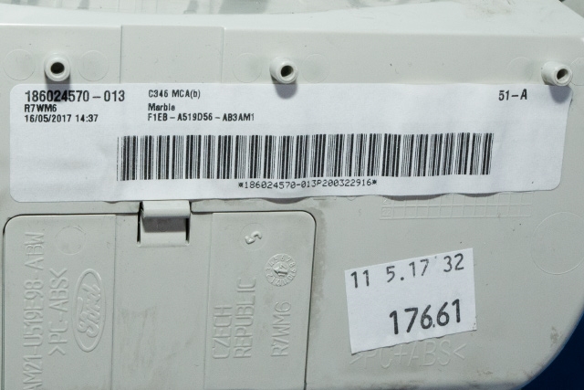 Tak konsoll til Ford Focus, electric 2012-2018  (FORD|F1EB-A519D56-AB|)